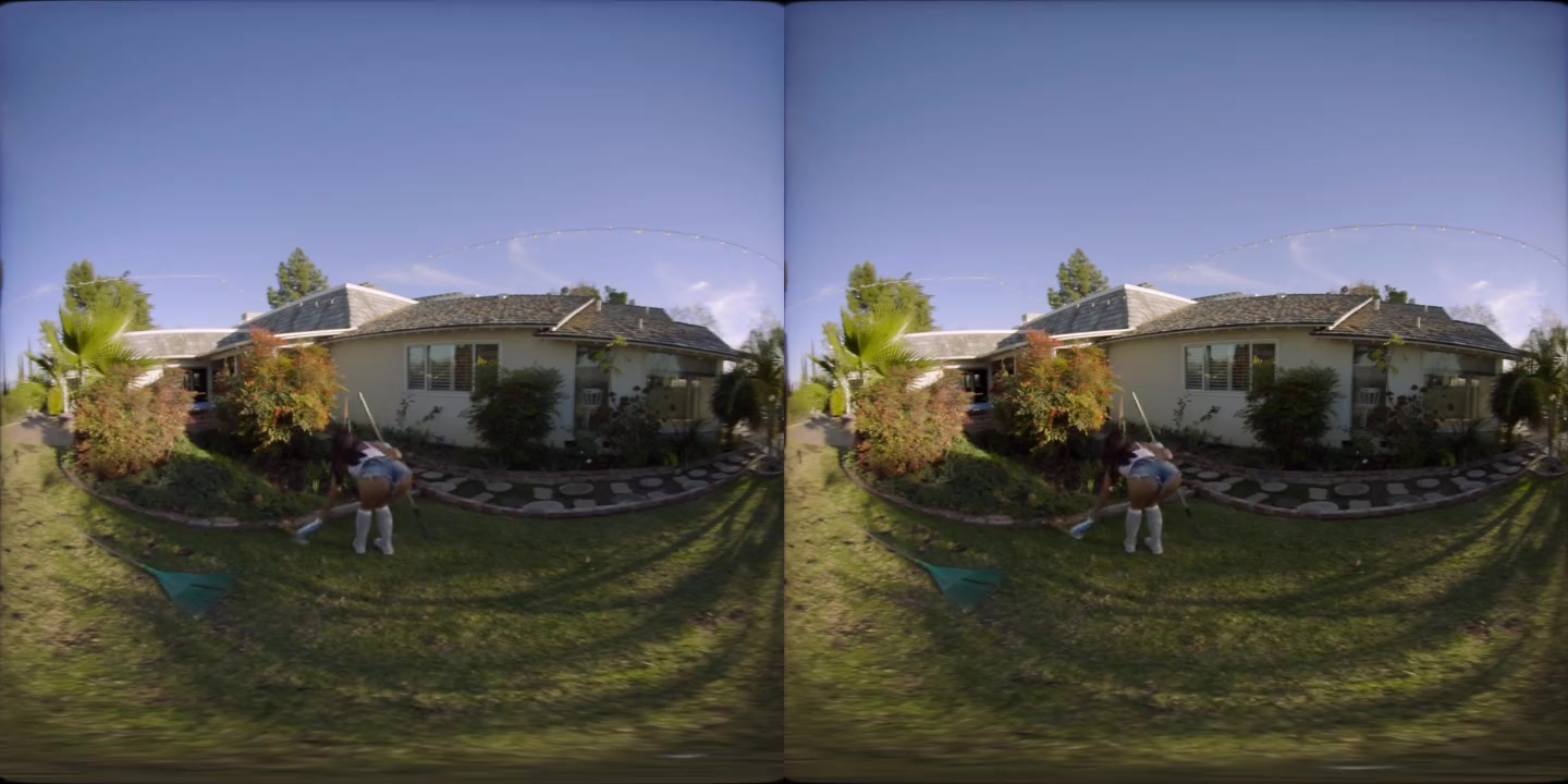 teen gardener comes inside for a quick fuck in vr