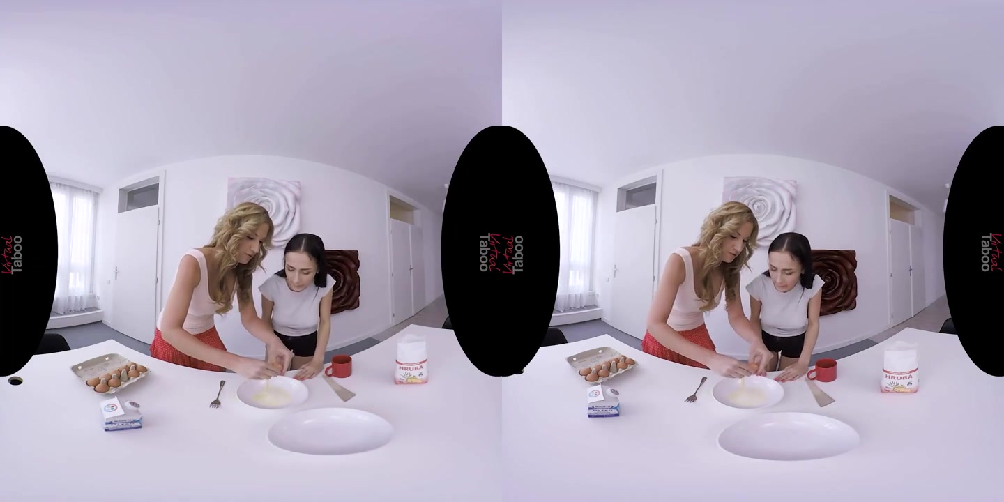 Mom daughter cooking lesson gone wrong